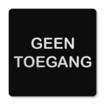 Geen toegang - Pictogram zwart