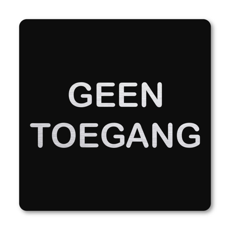 Geen toegang - Pictogram zwart