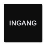 Pictogram zwart Ingang