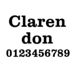 Font Clarendon